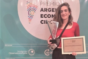 Emprendedora juje&ntilde;a recibi&oacute; el Premio Argentina Econom&iacute;a Circular