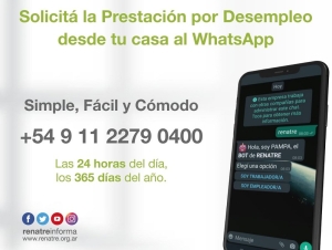 Servicio de WhatsApp para que los trabajadores rurales puedan solicitar la prestaci&oacute;n por desempleo