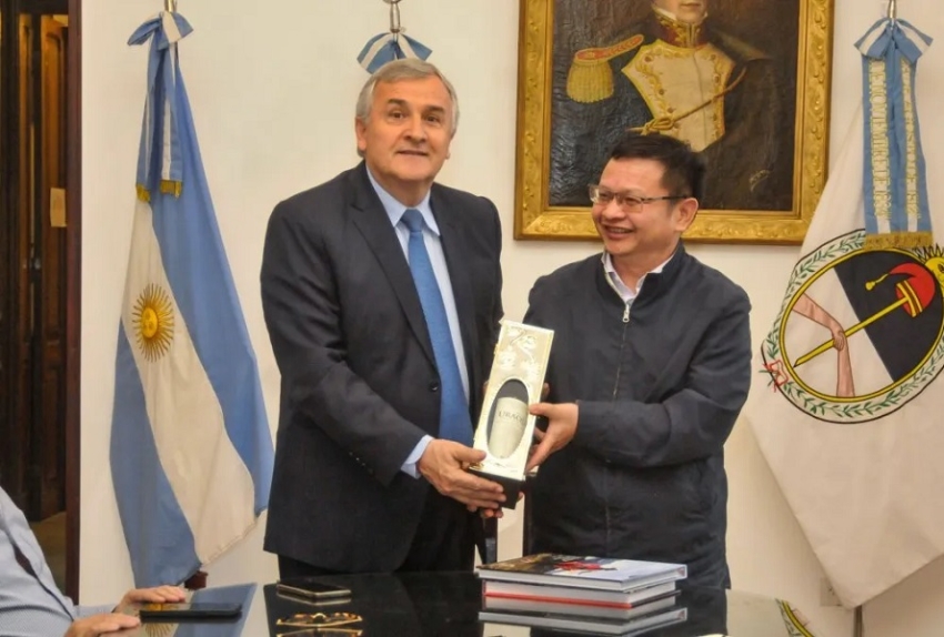 Morales recibi&oacute; al Presidente de la empresa PowerChina