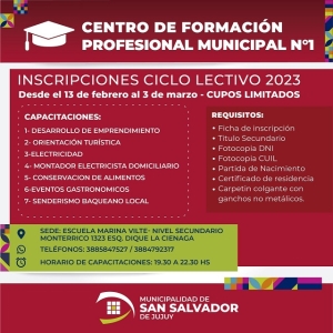 Importantes capacitaciones municipales para inscribirte hasta el 3 de marzo