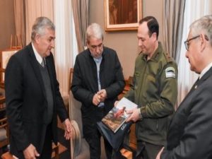 Gerardo Morales y An&iacute;bal Fern&aacute;ndez, en reuni&oacute;n institucional