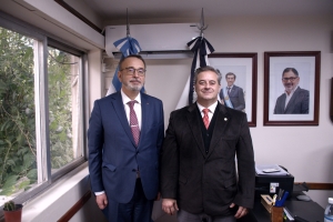 Gastón Millón recibió al embajador de Ucrania, Yurii Klymenko