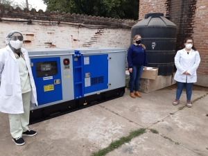 Industria en la pandemia: entregaron equipos para el hospital Or&iacute;as