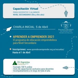 Alumnos del Secundario pueden crear sus propios emprendimientos