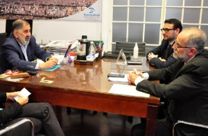 El intendente  recibi&oacute; la vista del gerente del banco naci&oacute;n jujuy