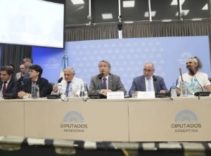 Gritos y protestas en la primera jornada de la audiencia p&uacute;blica por Glaciares