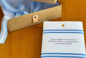 Javier Milei envi&oacute; al Congreso la Ley de reforma del Estado