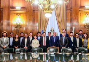 Morales, con la nueva generaci&oacute;n de empresarios