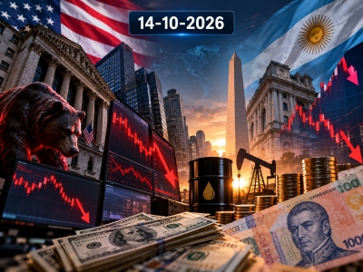 Wall Street cayó por la aceleración de la inflación en Estados Unidos y el Merval retrocedió 1,16%